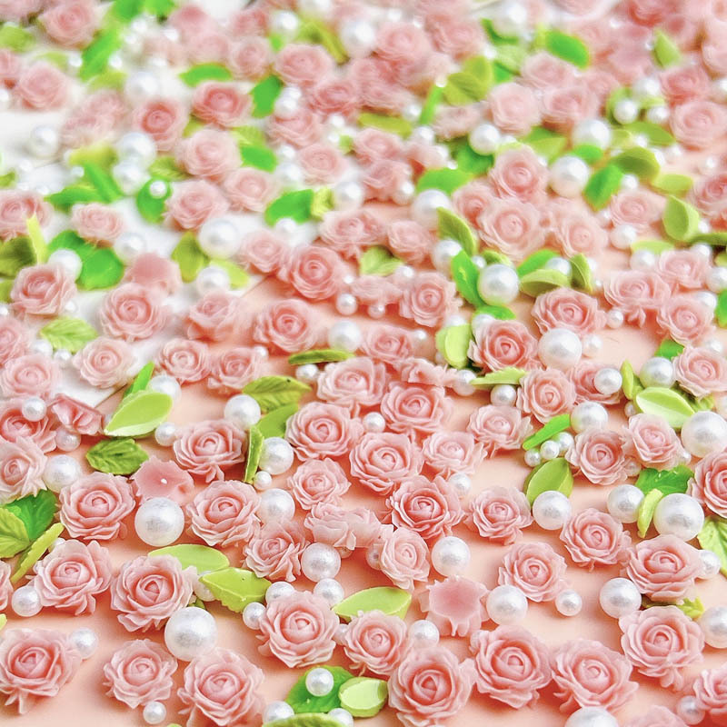 Art Craft Rose - 50 pezzi di fiori in resina
