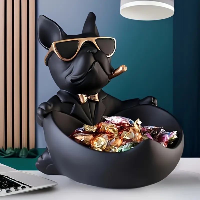 Art And Craft Sunglasses - Statua Creativa di Bulldog con Occhiali