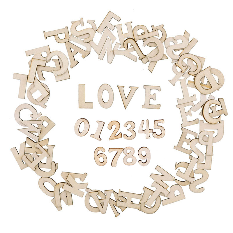 Art And Craft Numbers - 100 pezzi di lettere decorative in