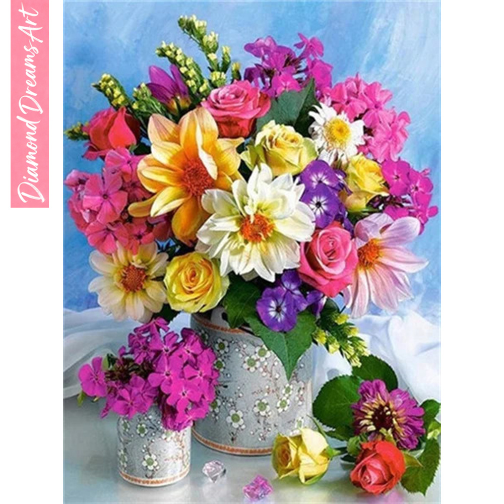 Art Craft Rose - Kit Mosaico Diamantato Completo 5D, Dipinto