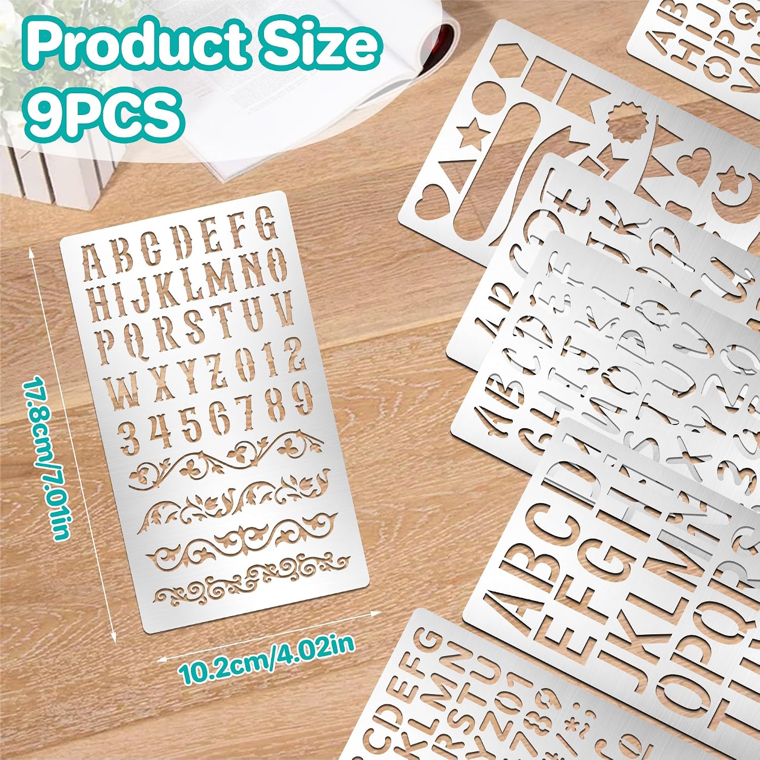 9 Stencil in Metallo con Lette - Art And Craft Numbers recensione e prezzo