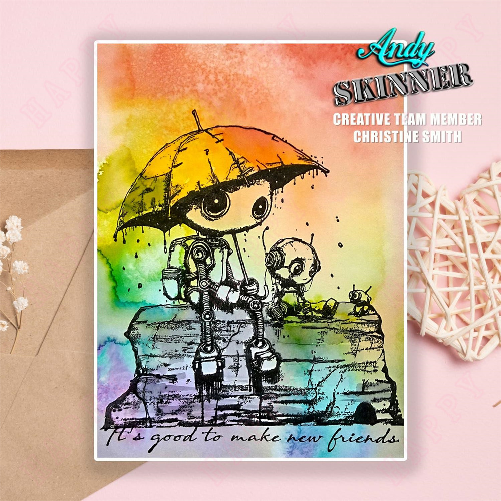 2024 nuovi amici timbro timbri - Art Craft Umbrella recensione e prezzo