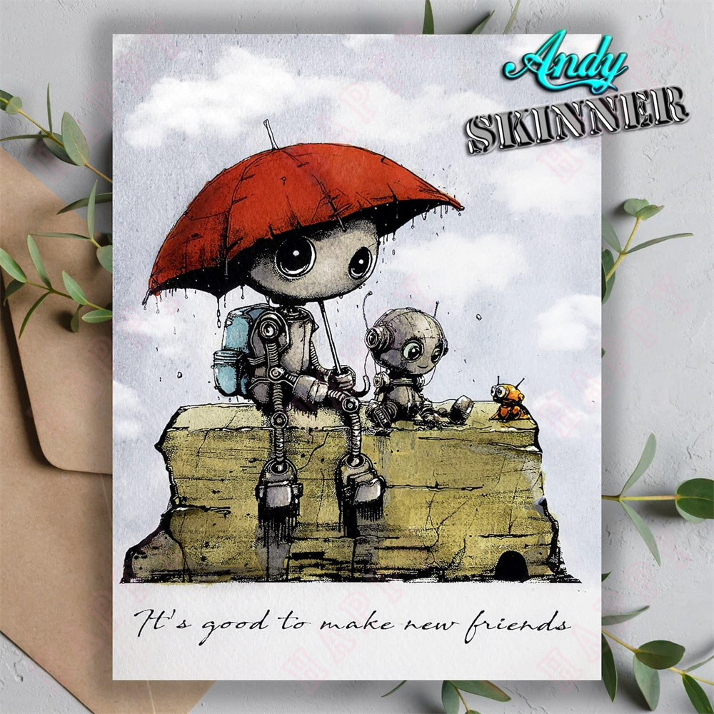 2024 nuovi amici timbro timbri - Art Craft Umbrella recensione e prezzo
