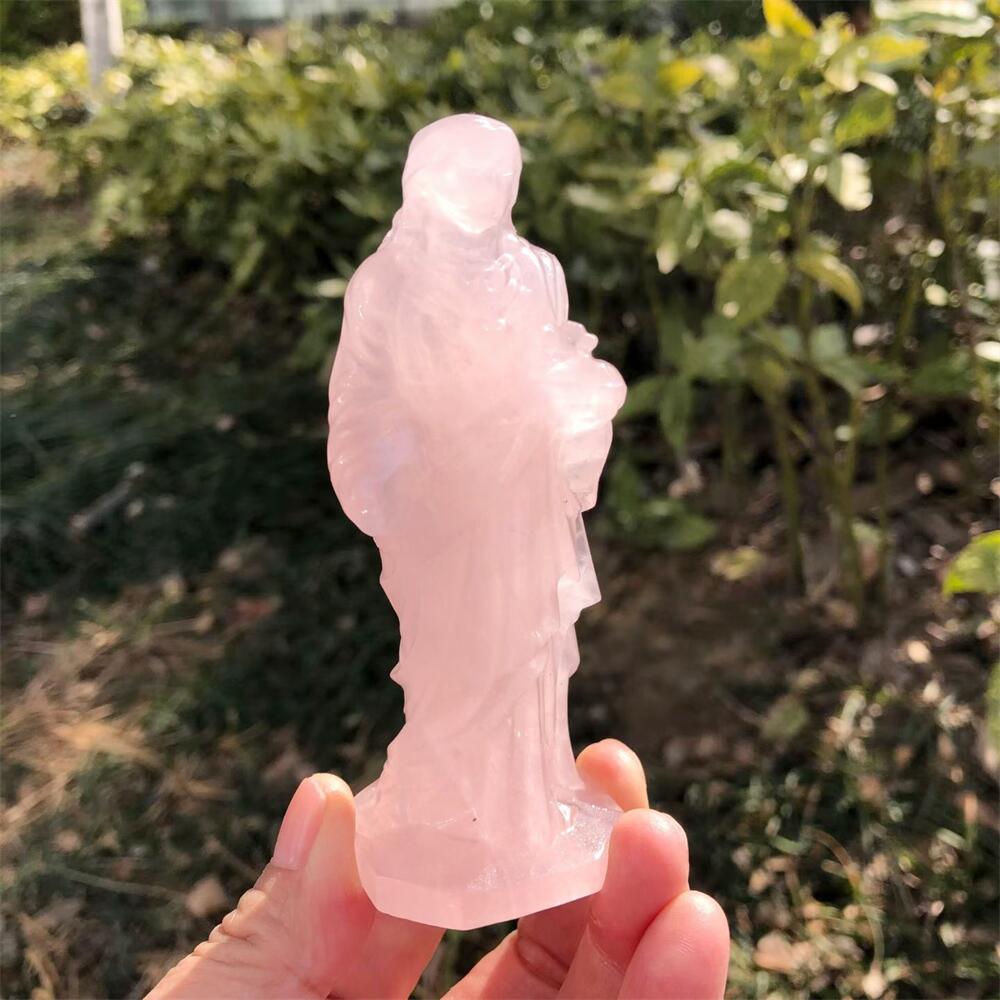 Statua di Gesù in Quarzo Rosa  - Art Craft Rose recensione e prezzo
