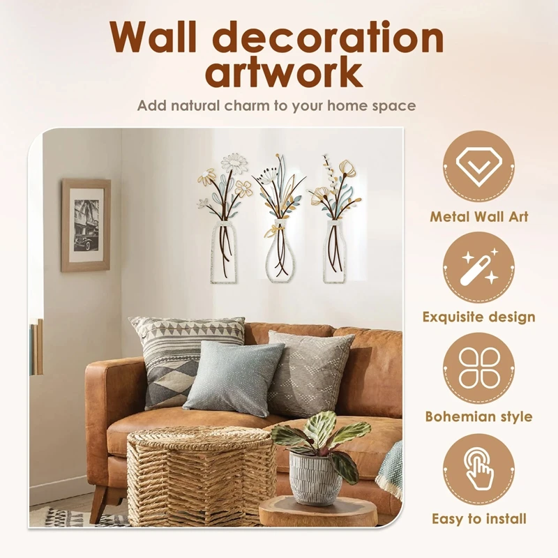 Set di 3 Fiori in Metallo per  - Art Craft Room recensione e prezzo