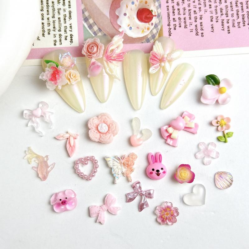 Ciondoli per unghie con fiocco - Art Craft Rose recensione e prezzo