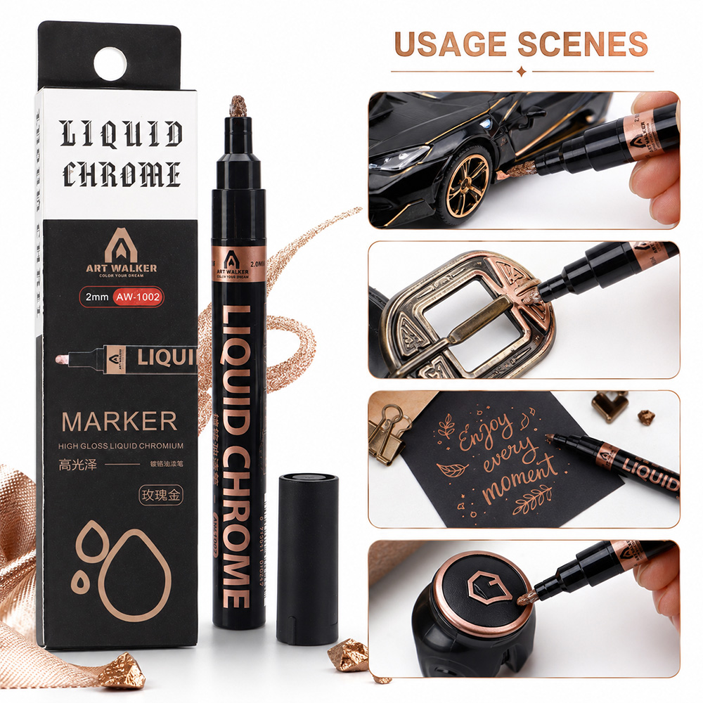 Pennarello Cromato Liquido 2mm - Art Craft Rose recensione e prezzo