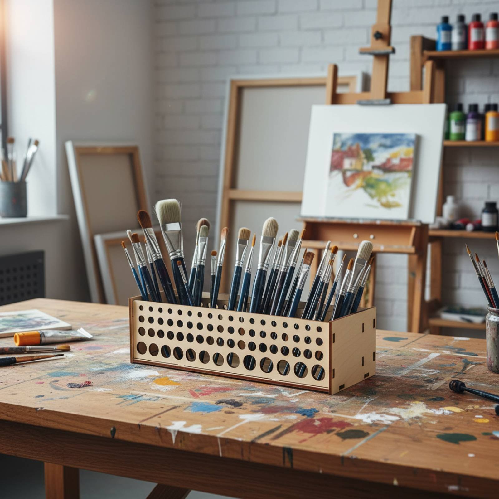 Porta Pennelli con 67 Fori, Su - Art Craft Room recensione e prezzo