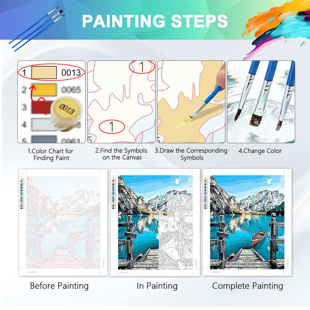 Kit di pittura a numeri HUACAN - Art And Craft Numbers recensione e prezzo